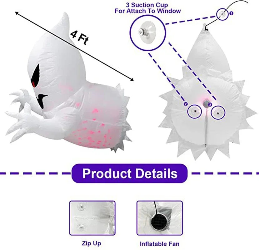 1.4m Halloween Inflatable Ghost