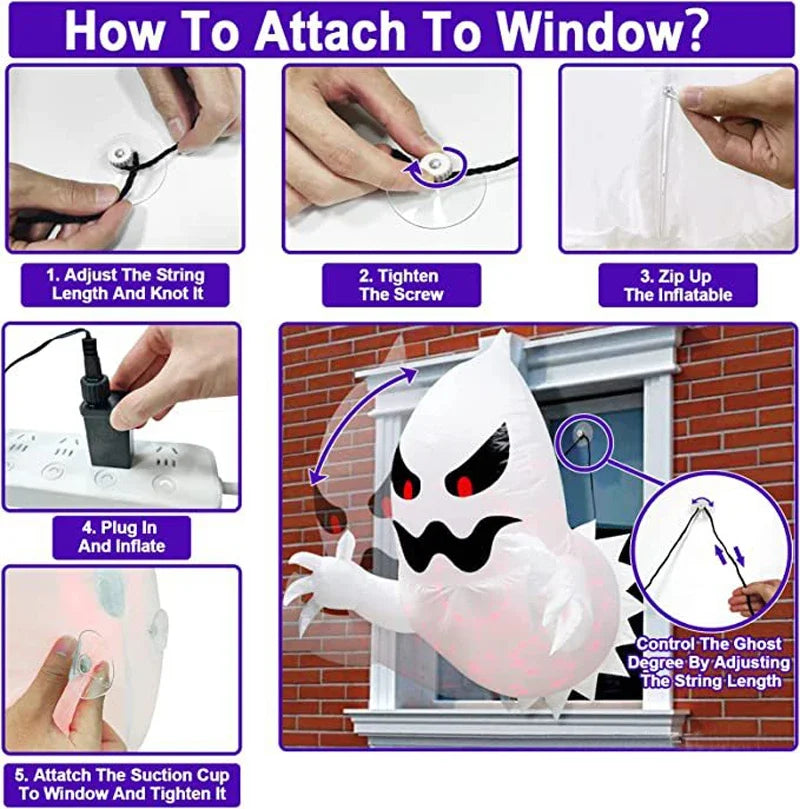 1.4m Halloween Inflatable Ghost