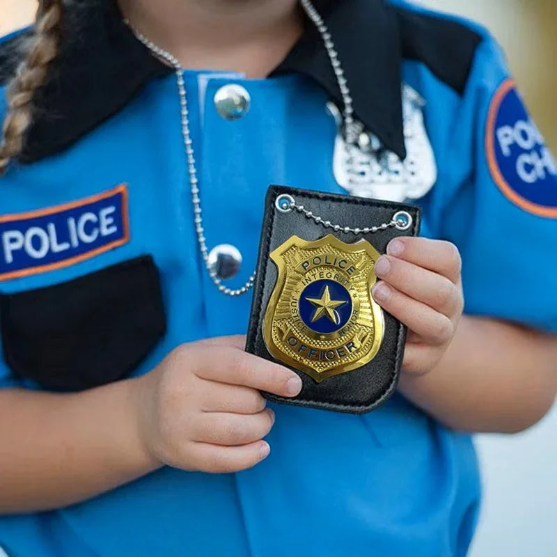 Simulation Cosplay Police Role Play Toy Dress