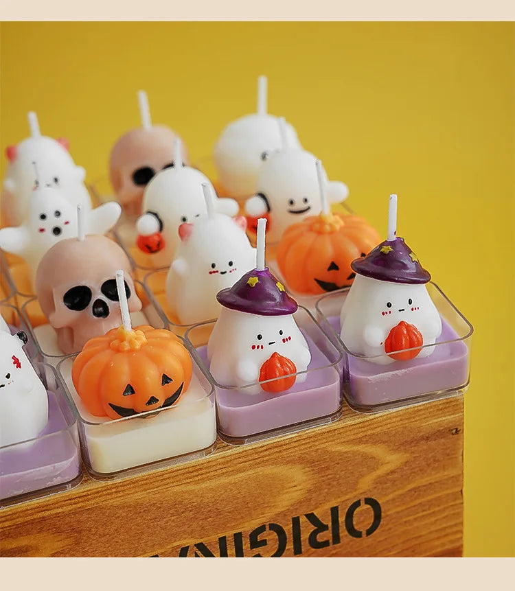 Halloween Fun Scented Candles - Handmade Decor for Home