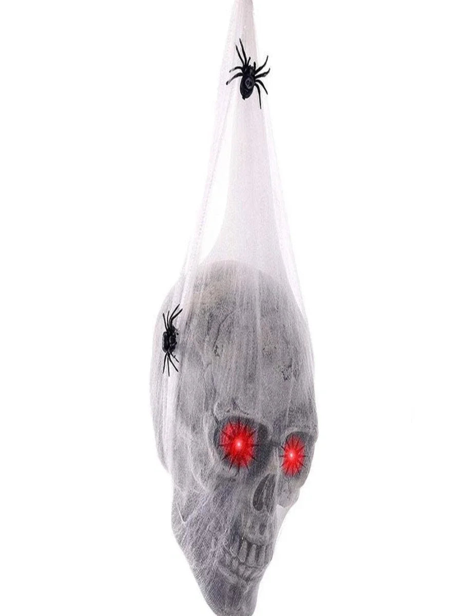 Glowing Sound Control Spider Cotton Skull