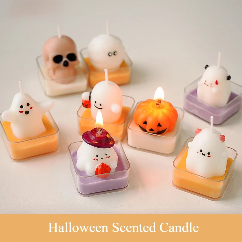 Halloween Fun Scented Candles - Handmade Decor for Home