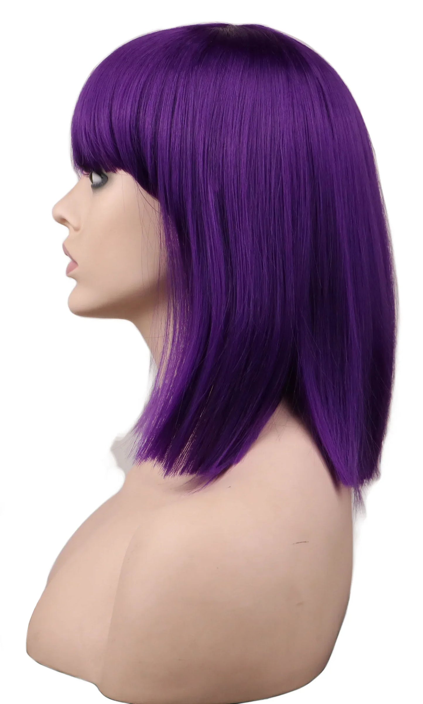 Anime Ennui Short Purple Wig