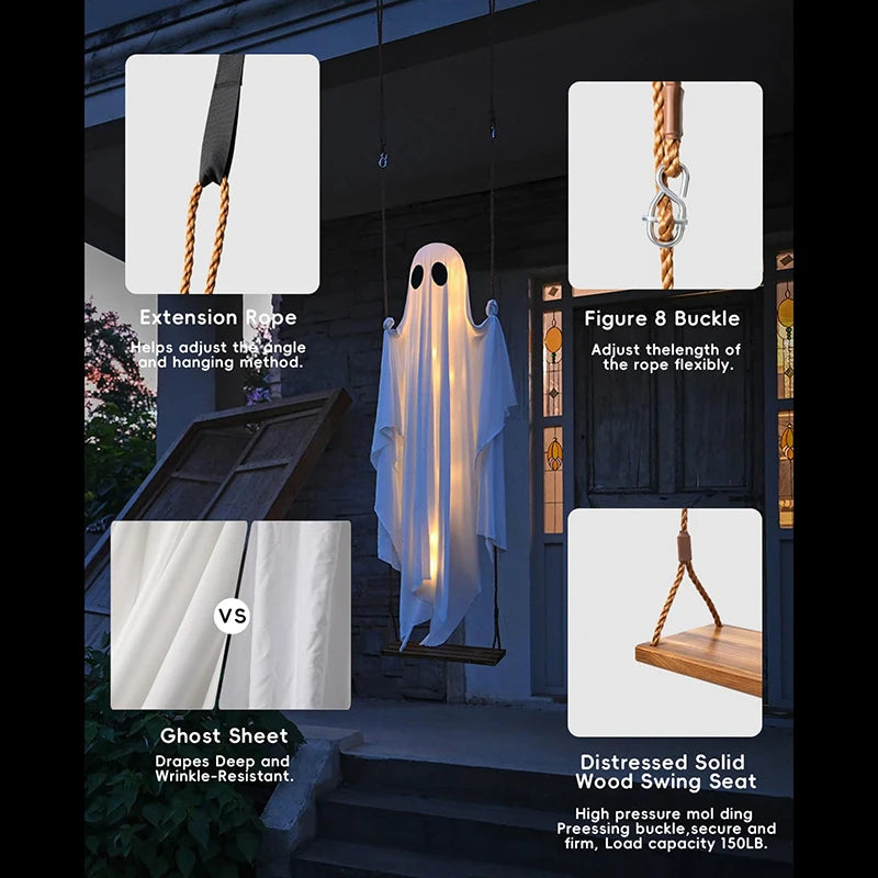 Outdoor Large Hanging Swing Ghost