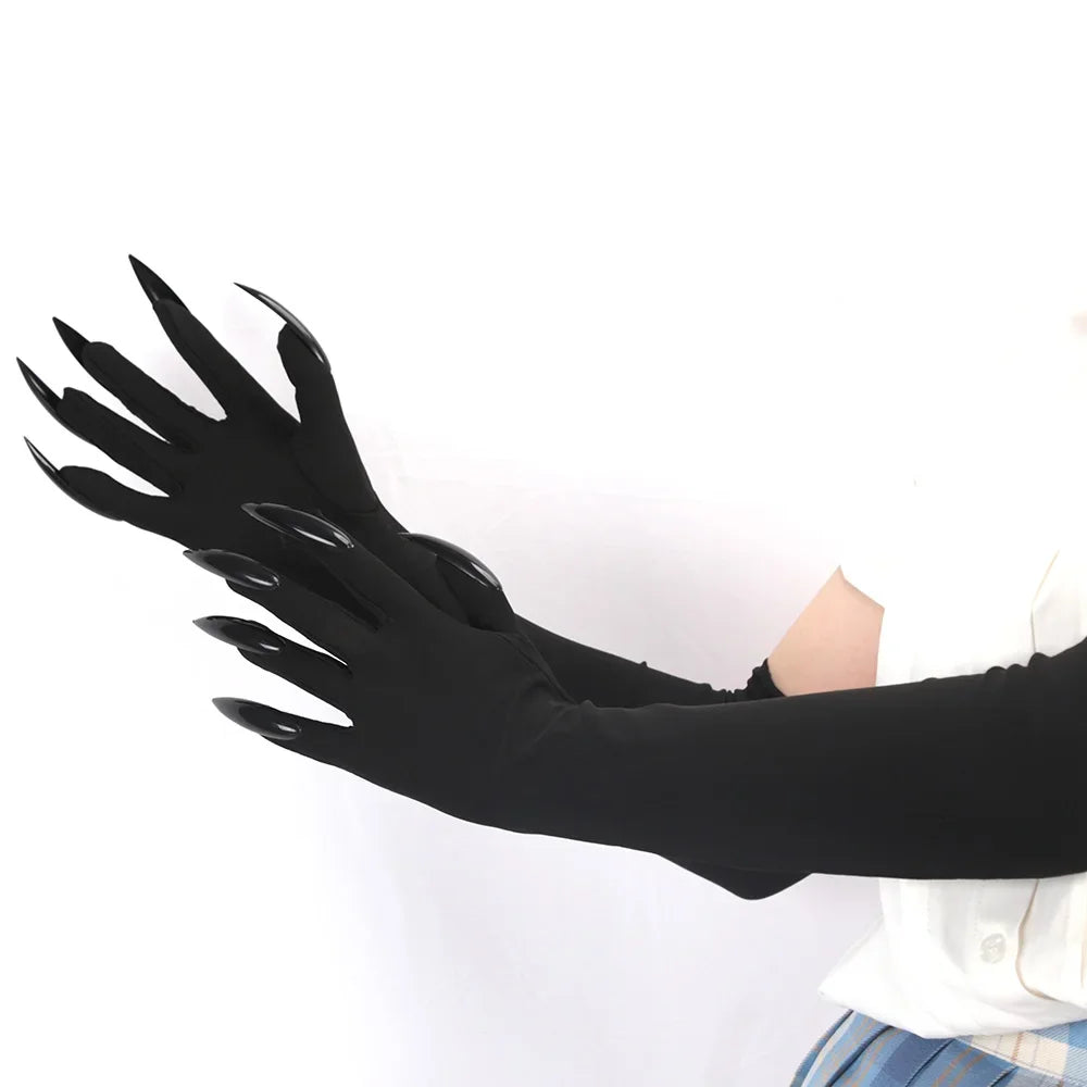 Makeup Witch Black Nail Ghost Nails