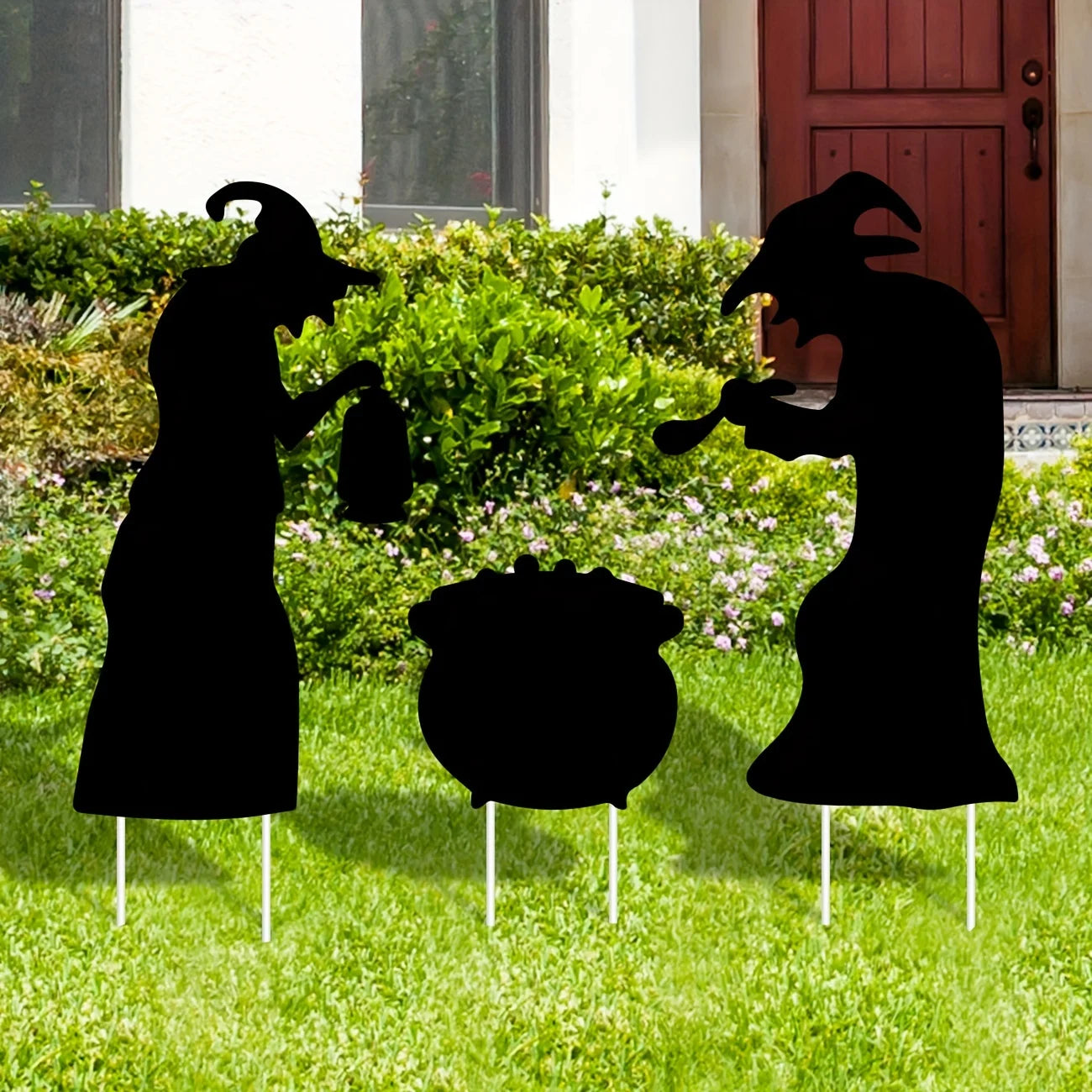 3Pcs Witch Halloween Decorations Outdoor