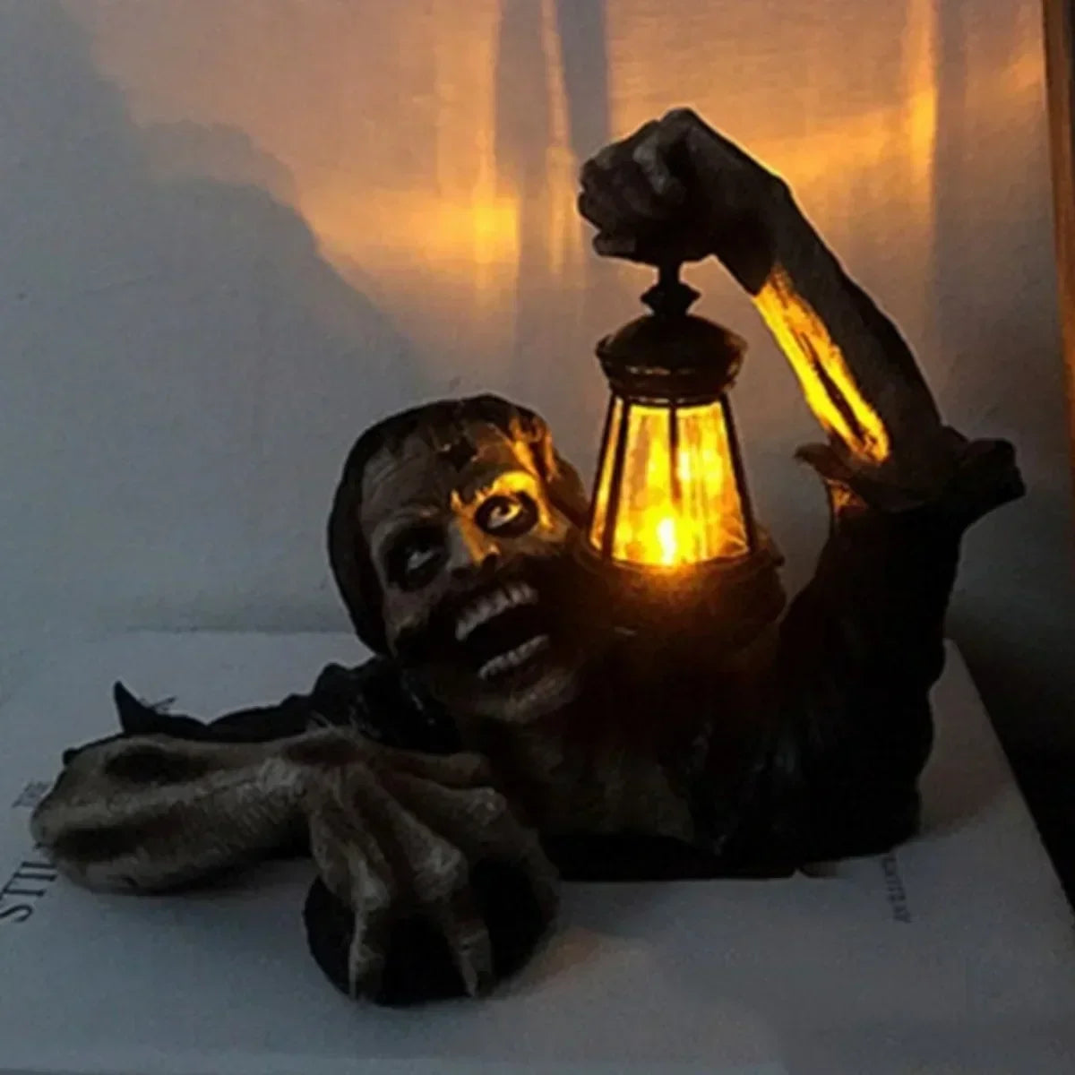 LED Zombie Lantern Halloween Crawling
