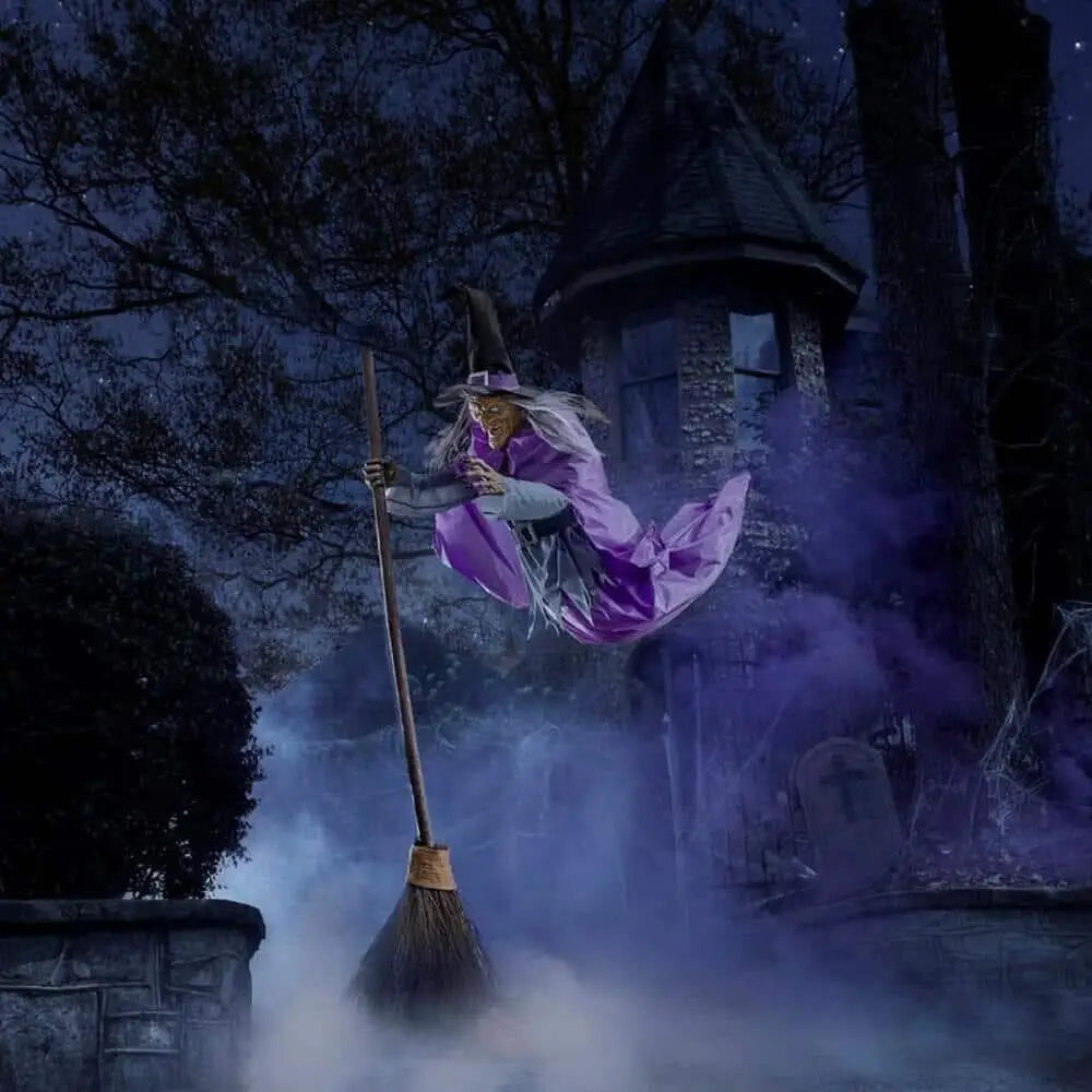 12ft Flying Witch , Sound & Touch Activated Sensor
