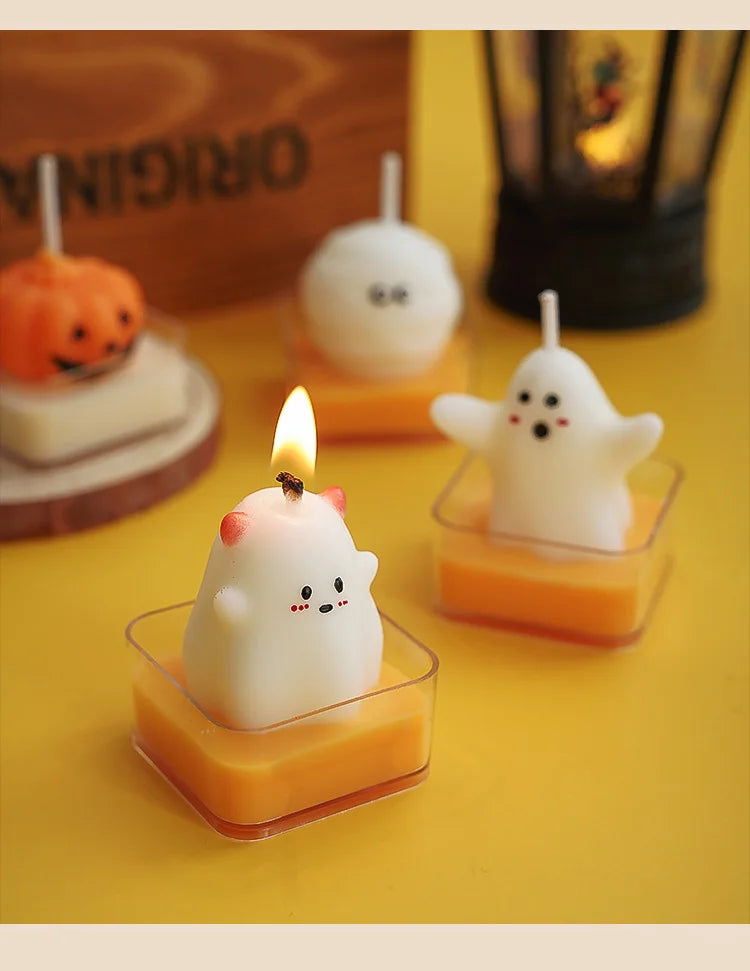 Halloween Fun Scented Candles - Handmade Decor for Home
