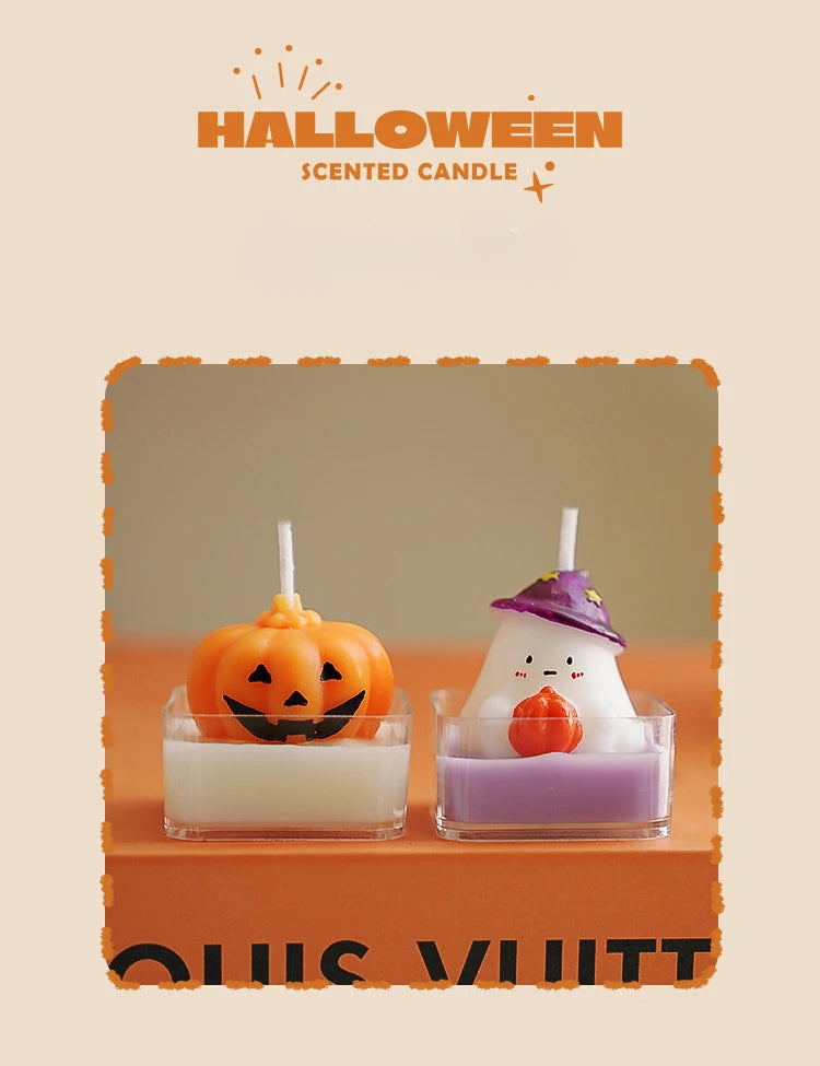 Halloween Fun Scented Candles - Handmade Decor for Home