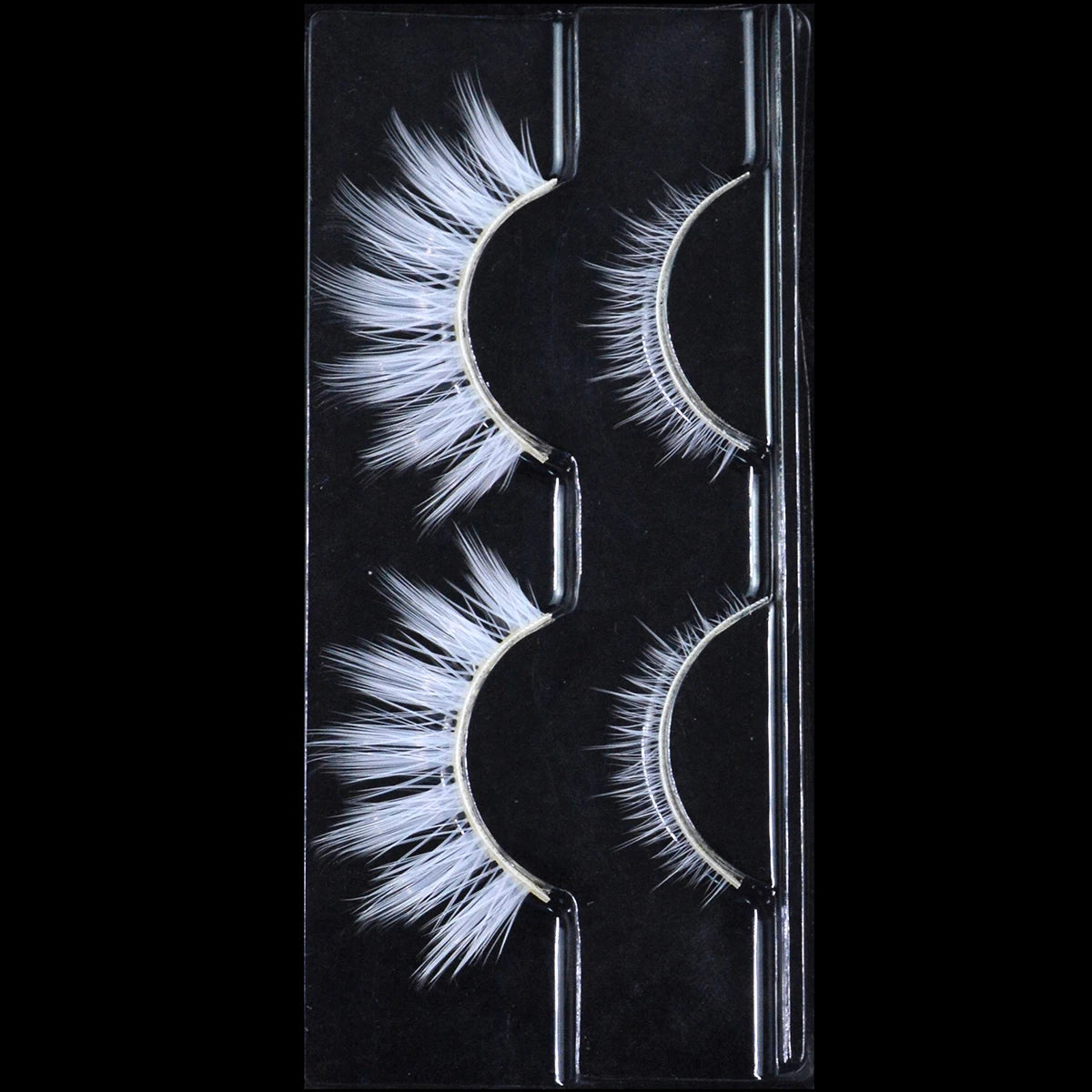 2 Pairs/cas 3D White Eyelashes