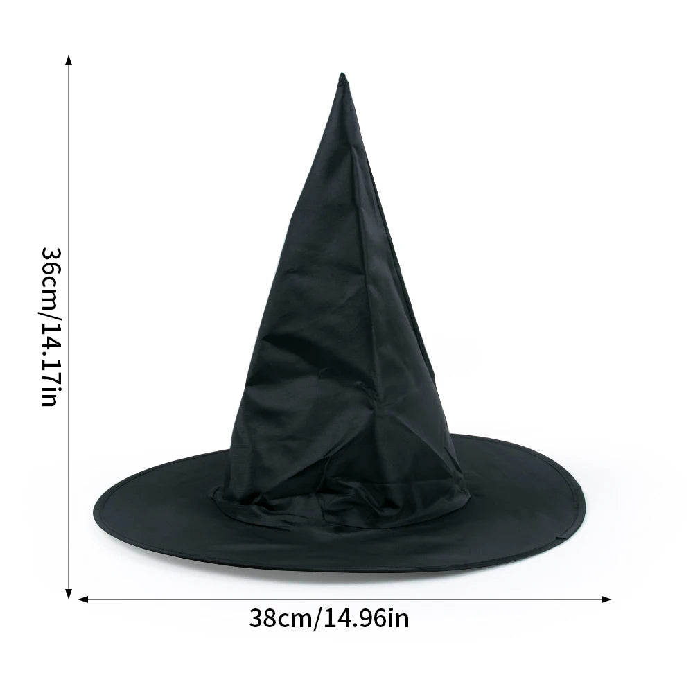 3/5pcs Halloween Black Witch Hat Yard