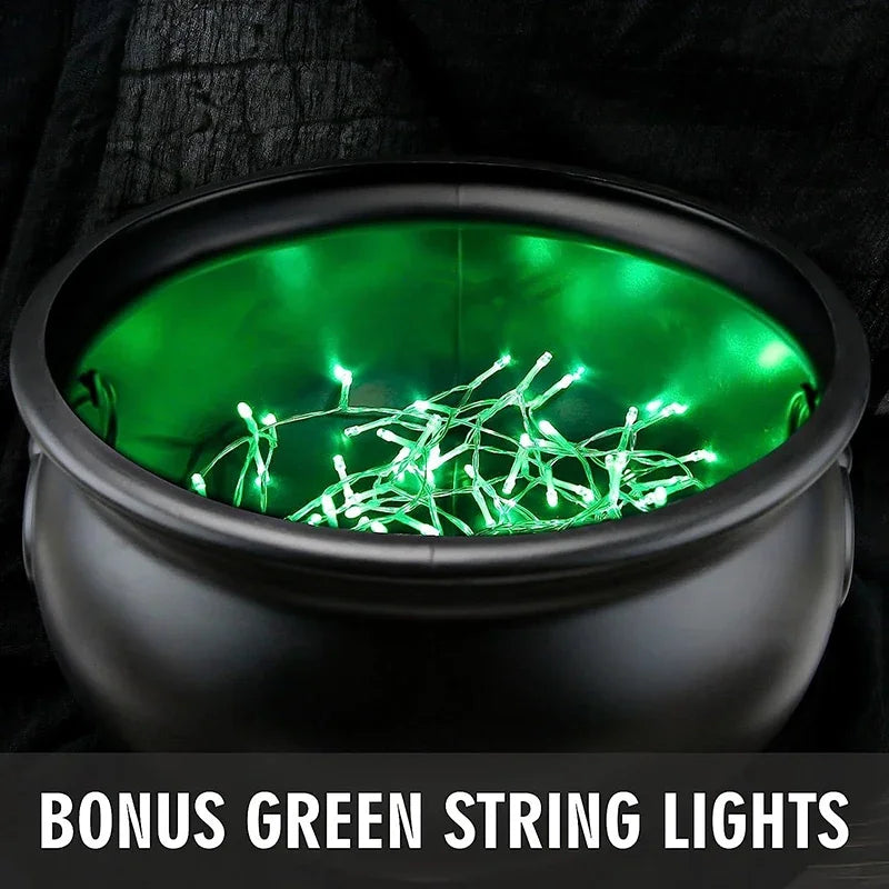 7.87inch Witch's Cauldron with Tripod and Lights