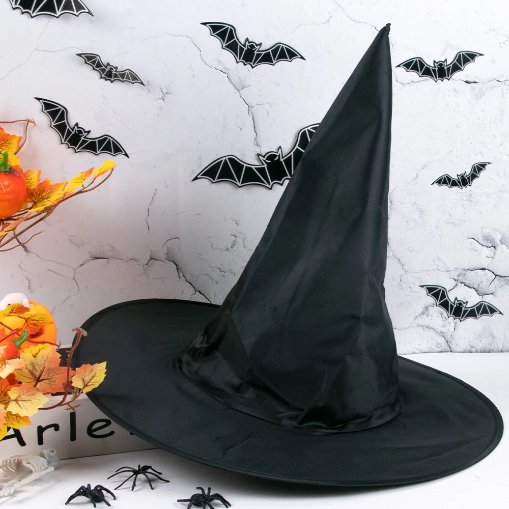 3/5pcs Halloween Black Witch Hat Yard