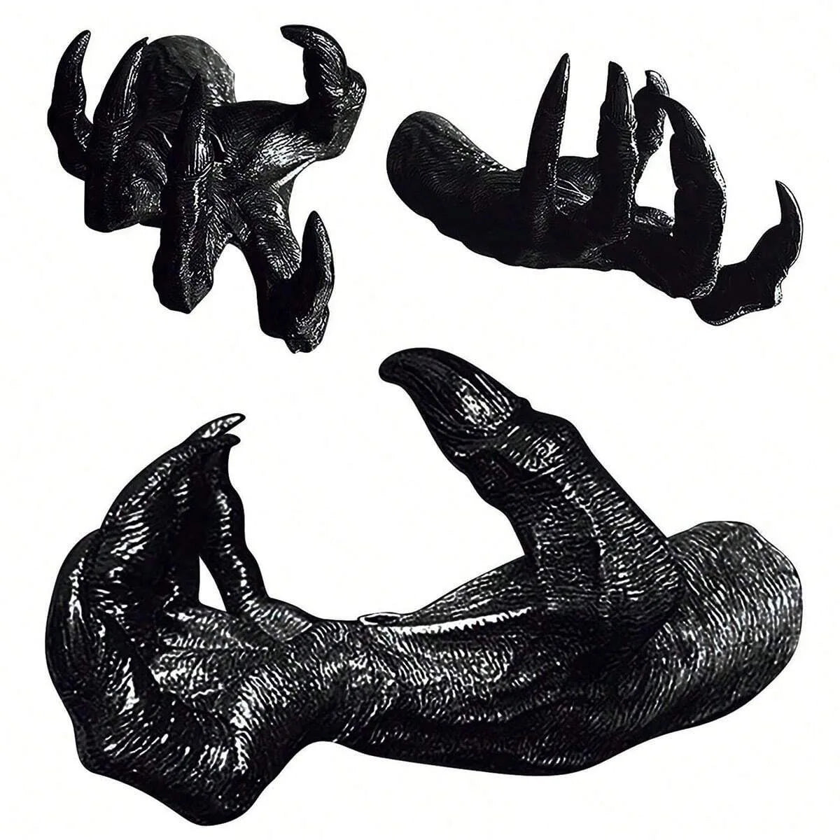 1pc, Black Resin Demon Claw