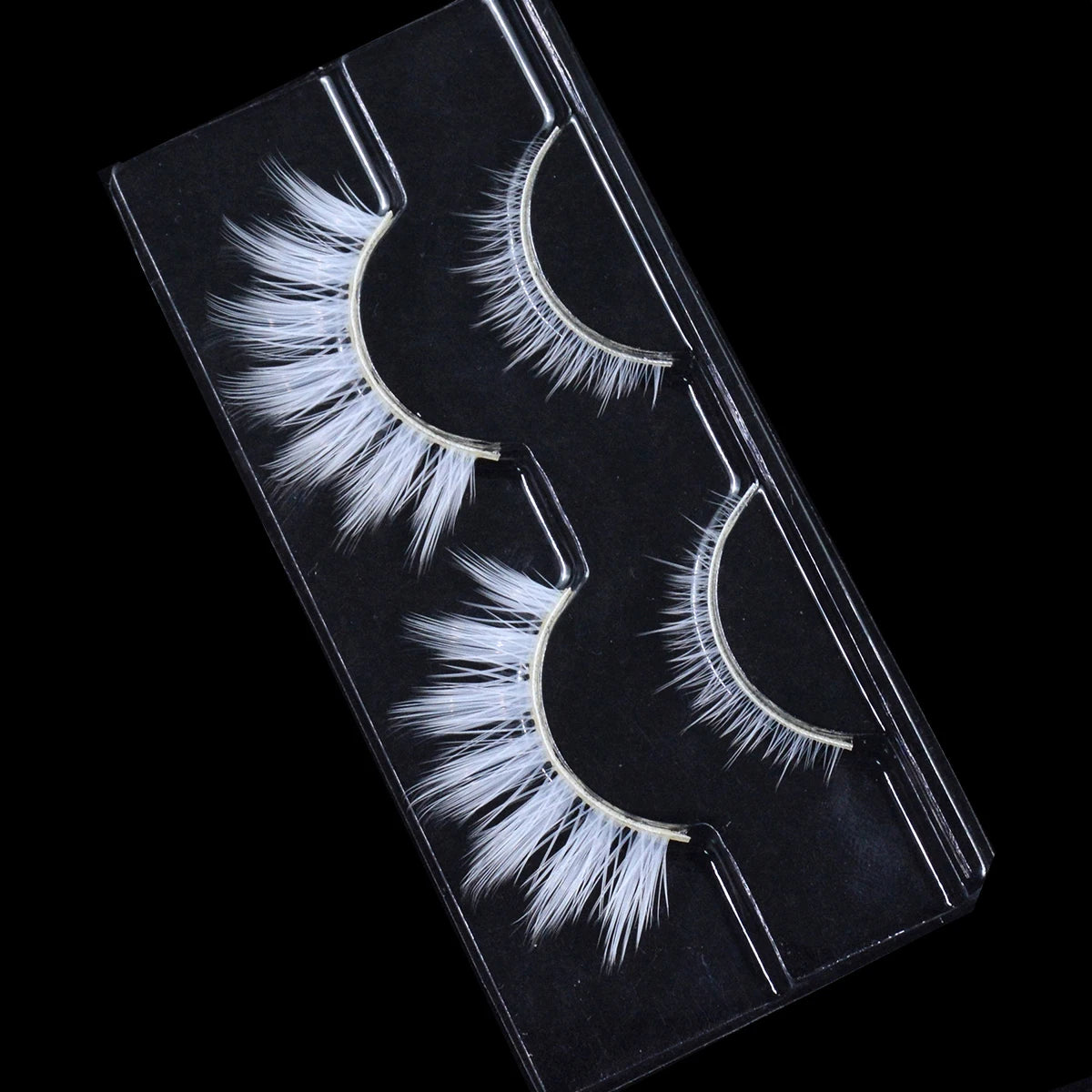 2 Pairs/cas 3D White Eyelashes