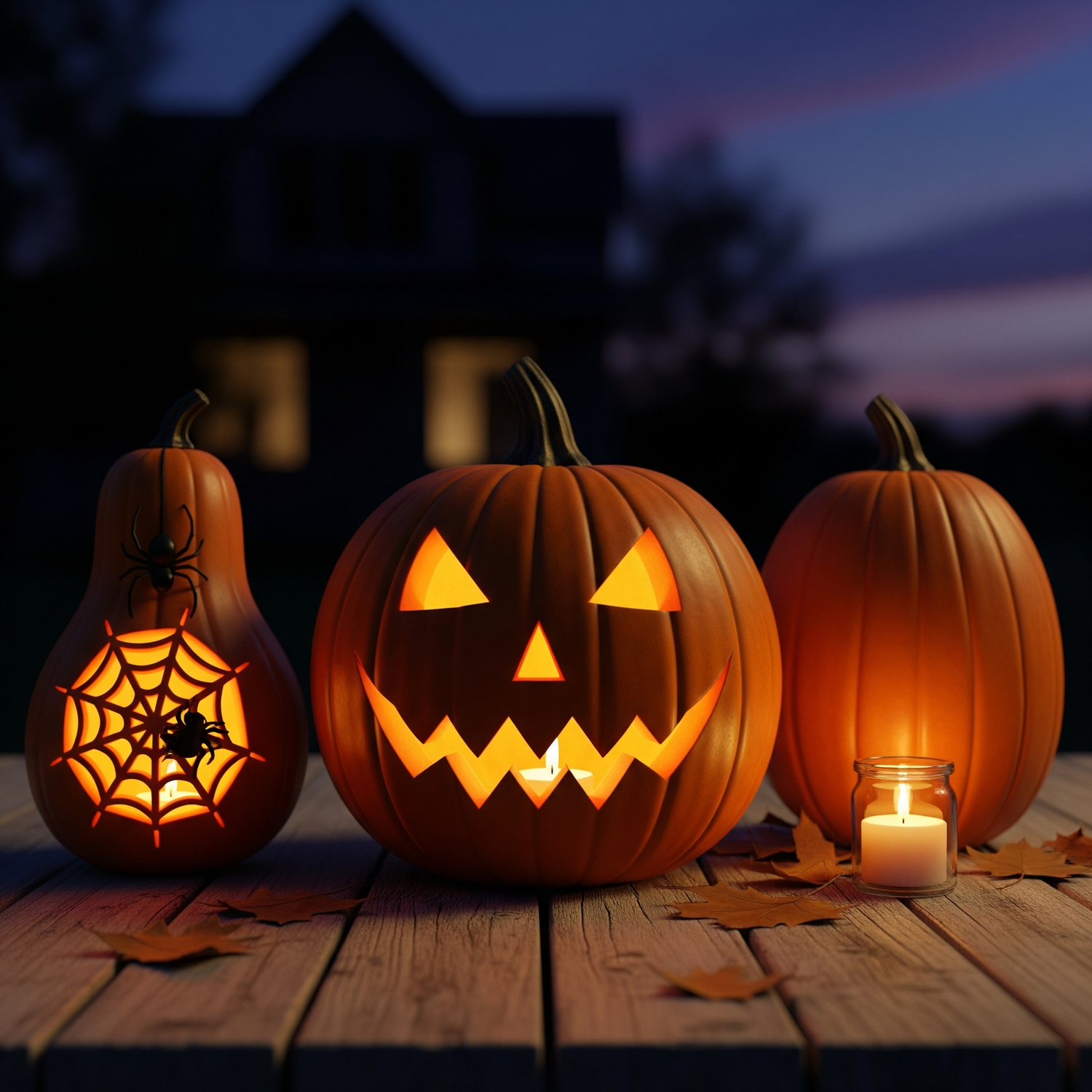 Light Up Pumpkins - Lamps - Candles