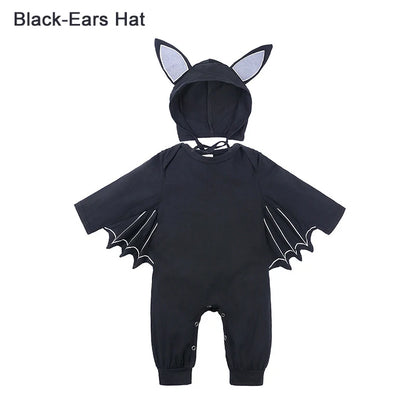 Adorable Bat Cotton Rompers for Kids