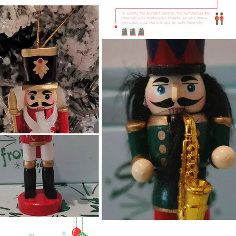 5/6pcs Nutcracker Soldier Pendants