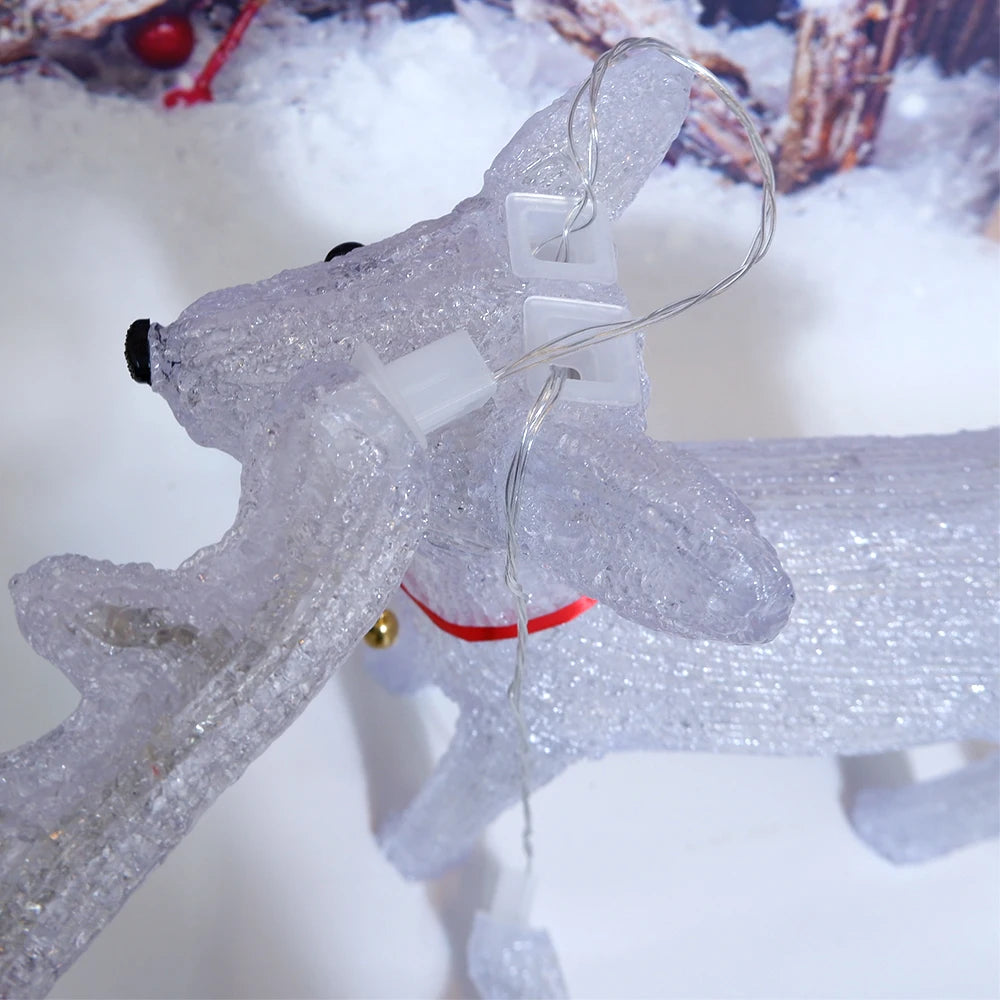 60cm 3D Acrylic LED Large Reindeer Elk