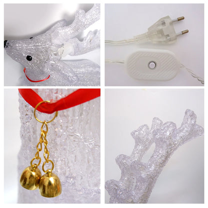 60cm 3D Acrylic LED Large Reindeer Elk