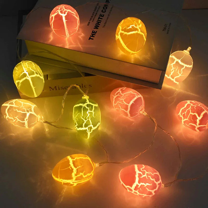 1.5M 10 Leds - Easter Chicken Egg Plastic Led Light String