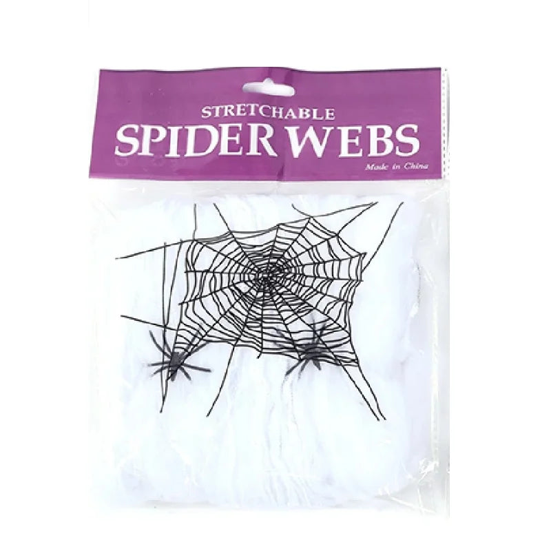 White Stretchy Cobweb Spider