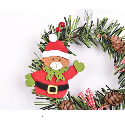 Adorable 15cm Mini Christmas Wreath - Elegant Seasonal Decor