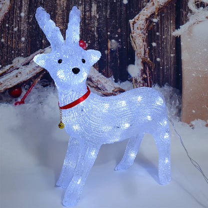 60cm 3D Acrylic LED Large Reindeer Elk