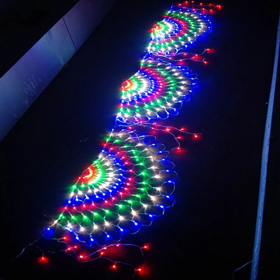 Thrisdar 3M 424LED 3pcs Peacock String Lights