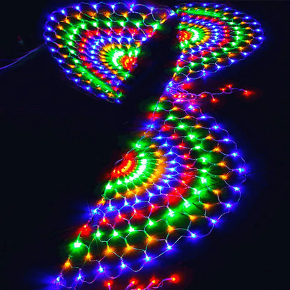 Thrisdar 3M 424LED 3pcs Peacock String Lights