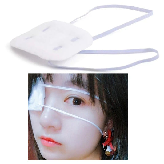 Lolita Anime Single Eye Mask Comfortable Eye Patch Adjustable Eye Props Halloween Cosplay Theme Party Accessories