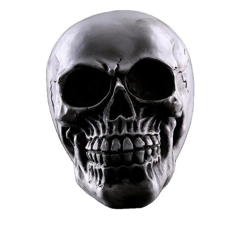 Resin Human Head Skull Statue for Home Decor