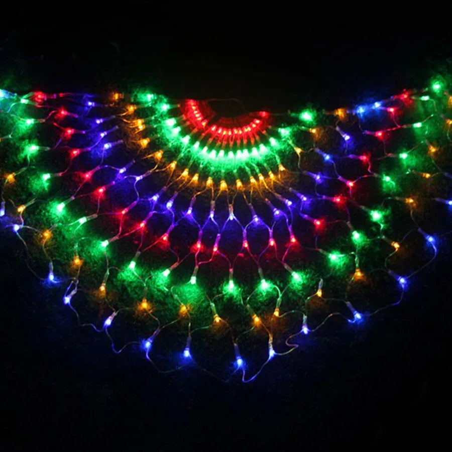 Thrisdar 3M 424LED 3pcs Peacock String Lights