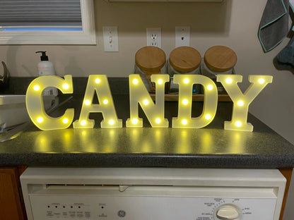 Alphabet Letter LED Lights