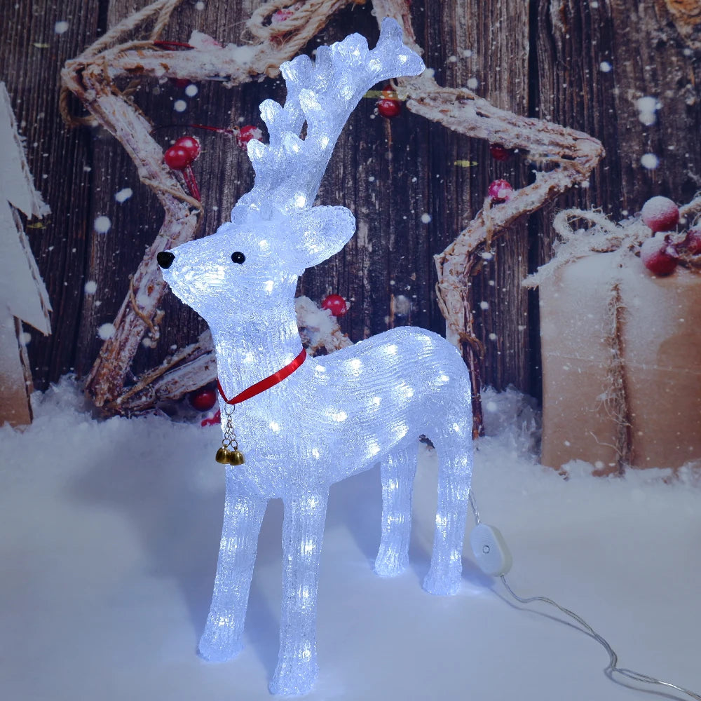 60cm 3D Acrylic LED Large Reindeer Elk