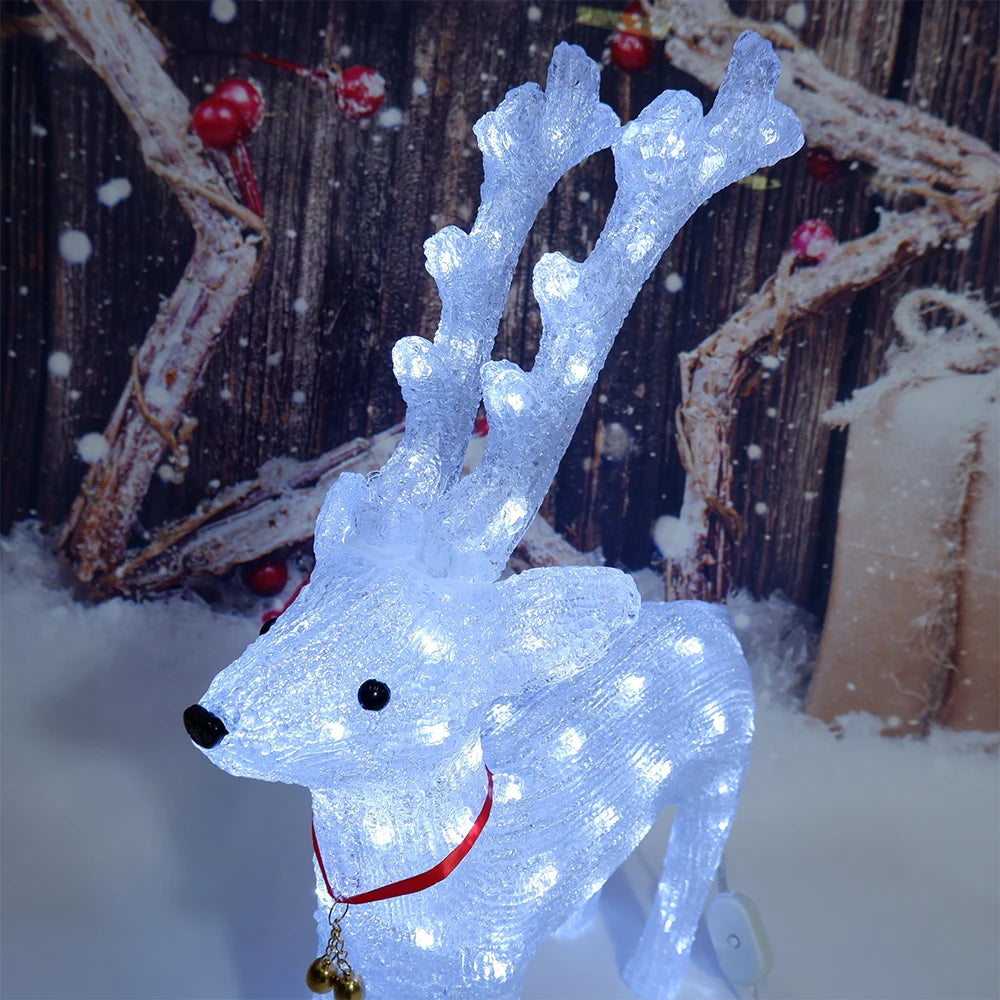 60cm 3D Acrylic LED Large Reindeer Elk