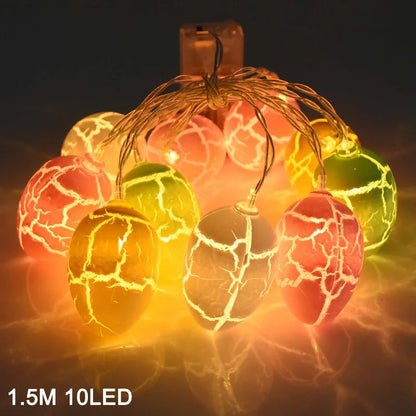 1.5M 10 Leds - Easter Chicken Egg Plastic Led Light String