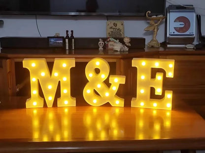 Alphabet Letter LED Lights