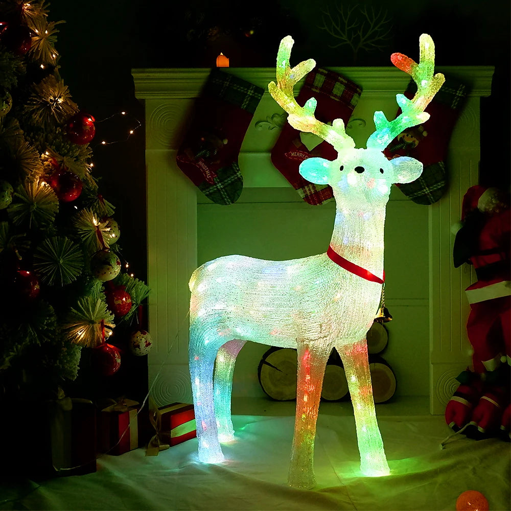 60cm 3D Acrylic LED Large Reindeer Elk