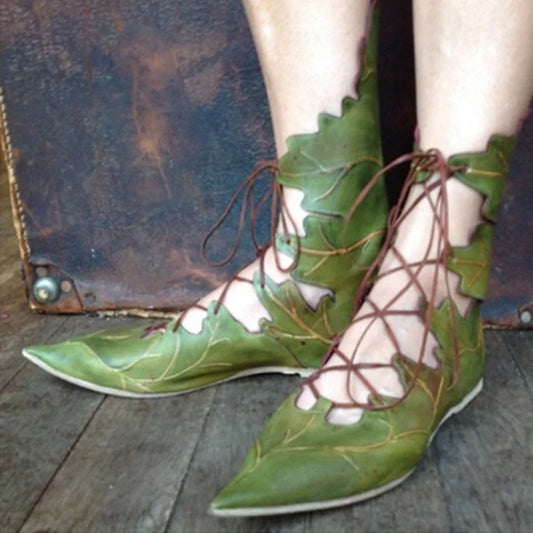 Medieval Gothic Retro Elf Witch Boots