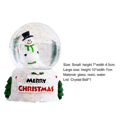 Glass Snow Globe Display Crystal Ball  Christmas Ornaments