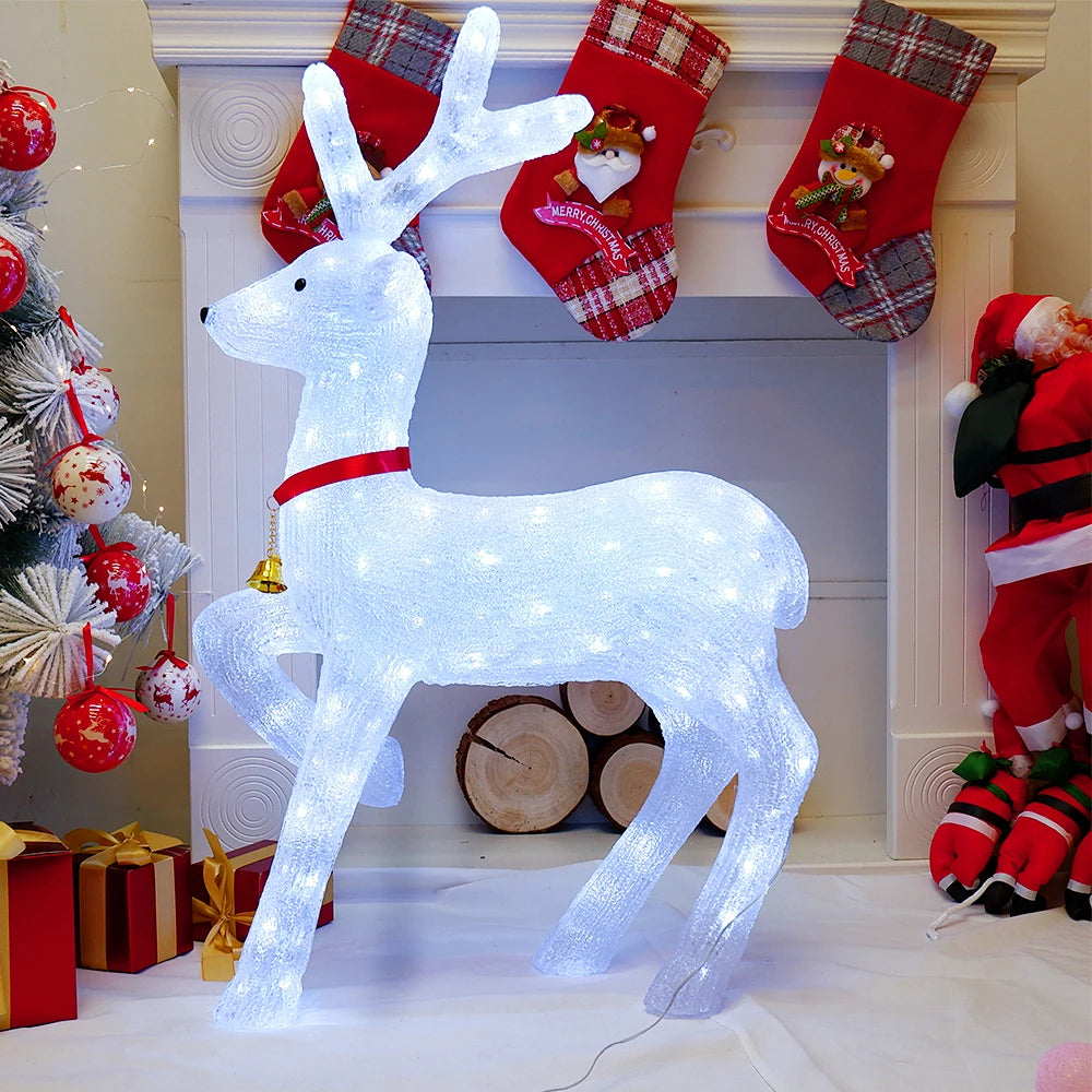 60cm 3D Acrylic LED Large Reindeer Elk