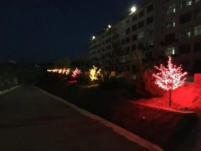 LED Cherry Blossom Christmas Tree Light – 1.5m Outdoor Lighting