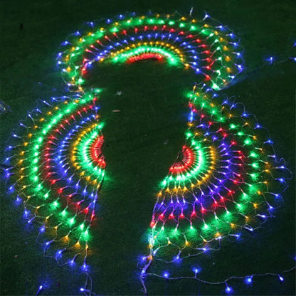 Thrisdar 3M 424LED 3pcs Peacock String Lights