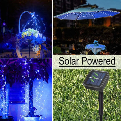 Solar Waterfall Fairy Bunch Lights