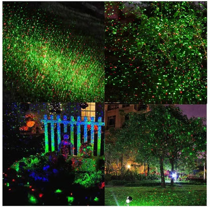 Moving Full Sky Star Laser Projector LED Stage Light Red & Green