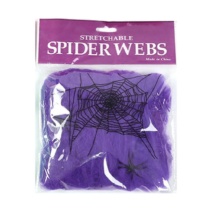 White Stretchy Cobweb Spider