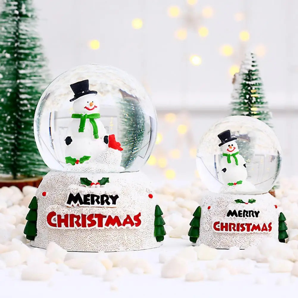 Glass Snow Globe Display Crystal Ball  Christmas Ornaments