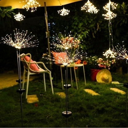 Outdoor LED Solar Fireworks Lights 90/120/150 LEDs